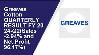 Greaves Cotton Consolidated Quarterly Result  Q2 Result 2024  Greaves Cotton latest news [upl. by Wallford152]