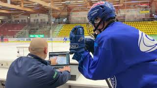 Instant feedback in ice hockey EC VSV and Once Video Analyser [upl. by Akierdna]