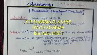 Paleobotany FossilFossilisation Theory ampTypes of Fossil  Factors Affecting Fossilisation BSc MSc [upl. by Ahcire]