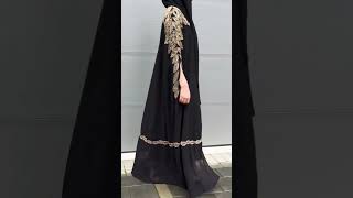 Imrodri work cut Sleve Abaya burkahijabstyle design fashion abayafollow subscribe [upl. by Zrike]