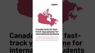 Canada ends fasttrack visa application for students  indiacanada  Newsworthy X Anubha Bhonsle [upl. by Iran562]