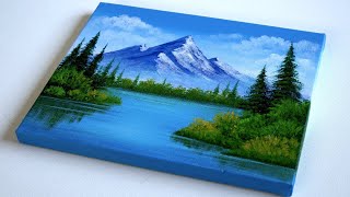 Acrylic Painting for Beginners A StepbyStep Landscape Painting Tutorial for Beginners on Canvas [upl. by Cleavland470]