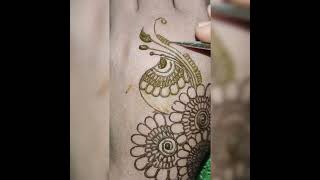 Back hand mehndi heena dijainp song mehndiheenadijain [upl. by Hgielrac]