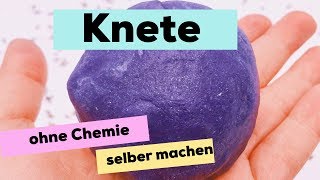 Knete selber machen ohne Chemie  ideal für das Basteln mit Kindern [upl. by Sevein296]