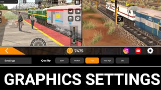 Graphics Settings  Indian Railway Train Simulator  And Gameplay [upl. by Yee54]