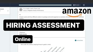 Amazon Assessment  Operations Specialist  Amazon assessment answers  Job Interview  Online Test [upl. by Dotson16]