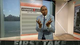 Stephens AList Top 5 NFL teams include Eagles Bills amp more  First Take [upl. by Lemhar453]