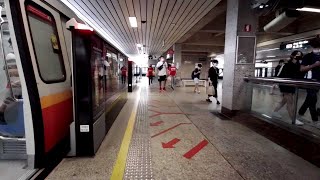 Singapore MRT ride from Ang Mo Kio to Woodlands train station 1 of 2 [upl. by Eenolem683]