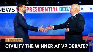 Civility The Winner At VP Debate  The View [upl. by Tammy969]