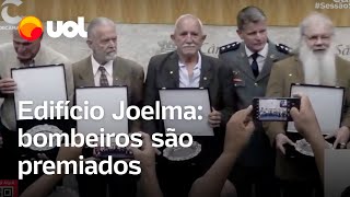 Edifício Joelma 50 anos após tragédia bombeiros que combateram incêndio são homenageados em SP [upl. by Nov]