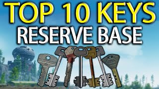 Top 10 Priority Keys  Reserve Base  THE Best keys for Loot amp Money  Escape From Tarkov  126 [upl. by Tnemelc]