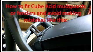 How to fit Cube Acid mudguard  fenders set to Reaction Hybrid Pro bike and avoid mistakes I made [upl. by Rogerg425]