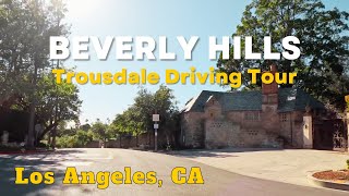 4K Beverly Hills 🌴 Trousdale Estates Neighborhood Driving Tour  Los Angeles California USA [upl. by Yrdnal499]