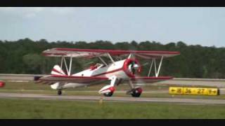 Gary Rower PT17 Stearman  Cecil Field AirShow 2009 [upl. by Eelsel924]