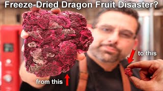 Can we turn our failed freezedried Dragon Fruit into something AMAZING [upl. by Eimerej]