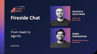 IA Summit 2024 Fireside Chat With Mustafa Suleyman From SaaS to Agents [upl. by Edris]