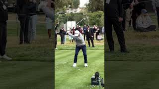 Collin Morikawa slowmo FO swing golf golfswing genesisinvitational [upl. by Aiotal]