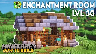 Minecraft How to Build a Enchanting House  Level 30 Enchanting Room [upl. by Htinek]