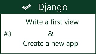 3  How to create new app and write basic view in Django  by Hardik Patel [upl. by Aihcela]