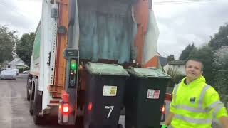 Green Waste bin men emptying bins in Bournemouth part 1 05082024 [upl. by Nayb]