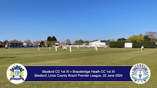 Sleaford CC 1stXI v Bracebridge Heath 1st XI Lincs ECB Premier 22nd June 2024 Live Stream [upl. by Ainat]