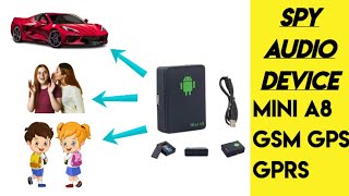 how to use mini A8 GSM GPS GPRS use kare spy audio device spy [upl. by Ardnasil]