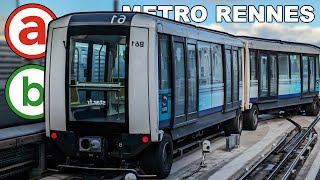 🇫🇷 Rennes Metro  All the Lines Line A amp B 2024 4K [upl. by Aseiram]