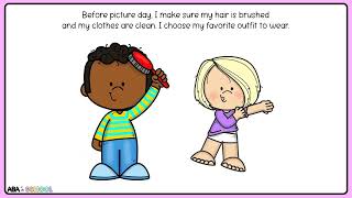 Picture day social story  Social emotional learning  story for preschool and special education [upl. by Aruasi]