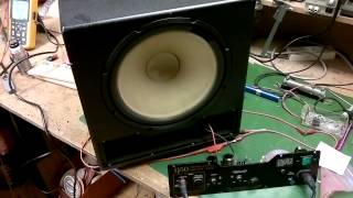 Test versterker REL subwoofer [upl. by Boswell]