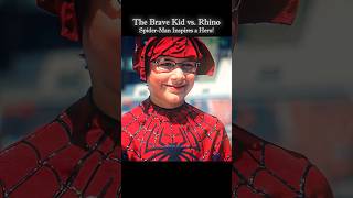 SpiderBoy 🕷️ Vs Rhino 🦏  Spider Man 🕸️ Attitude Status shorts spiderman [upl. by Nye]