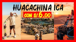 Huacachina ICA Peru BARATO🔥🏝️ Como llegar  Tubulares  Sandboarding 🏂 Laguna 🏊‍♂️ Sin tours Peru [upl. by Ilysa]