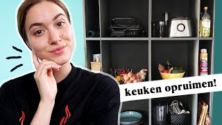 Grote keukenkast opruimen amp mijn snelle avondeten recept [upl. by Heber]