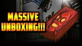 INSANE HALLOWEEN UNBOXING 40 HAUNTED CASES ROBLOX ASSASSIN [upl. by Keyser]