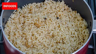 Plain Pilau Recipe  How to Make Plain Pilau  Pilau with Cumin amp Black Pepper Recipe  Infoods [upl. by Krall]