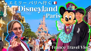 パリのディズニーランドを大満喫！空港からの行き方  公式ホテル  ショーampアトラクション【France Travel Vlog Day1】 [upl. by Editha872]