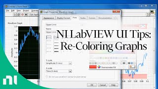 NI LabVIEW UI Tips ReColoring Graphs [upl. by Nnaaihtnyc]