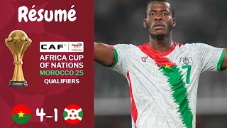 Résumé Burkina Faso VS Burundi  Qualifications Can 2025 Journée 3 [upl. by Ujawernalo]