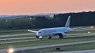 Ethiopian 787 landing in IAD airport FCOIAD [upl. by Meibers863]