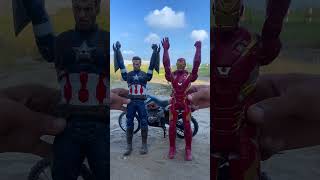 IRONMAN checks legs for stiffness  Marvel Toys [upl. by Audrit259]