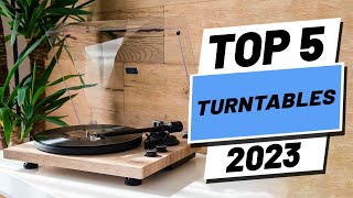 Top 5 BEST Turntables of 2023 [upl. by Alleroif]