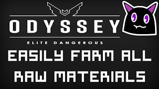 How to Easily Farm all Raw Materials in Elite Dangerous Odyssey [upl. by Ylram]