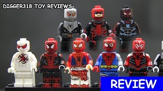 Lego Marvel SuperHeroes Spiderman Duo Le Pin Bootleg DLP9033 Cyborg armour mark III Toy Review [upl. by Alil]