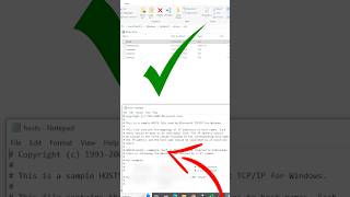 How to Find amp Edit Host File in Windows  Easy Shortcut 🖥️ shorts host windowstips techhacks [upl. by Nattirb]