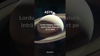 Pe 15 noiembrie Saturn va intra în mers direct în Pești astrocelest astro horoscop zodiac [upl. by Erlond]