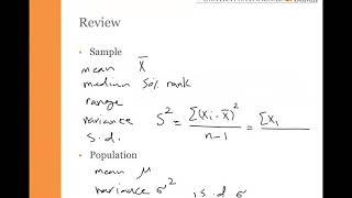 Lecture 3 Basic Probability and Statistics Background continued [upl. by Grussing]