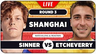 SINNER vs ETCHEVERRY • ATP Shanghai 2024 • LIVE Tennis Watchalong Stream [upl. by Mita]