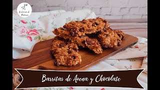 Barritas de Avena y Chocolate con Harina de Garbanzos  Recetas Healthy  Recetas Sin Gluten [upl. by Hnahym265]