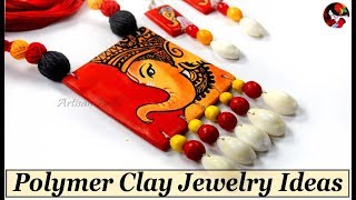 How To Make Handmade DIY Polymer Clay Jewelry at Home  Easy Terracotta Jewellery Making Techniques [upl. by Mitman]