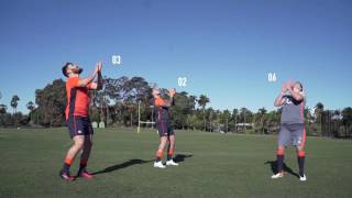 SKILLS amp DRILLS WITH ENGLAND RUGBY  BALL HANDLING [upl. by Dublin]