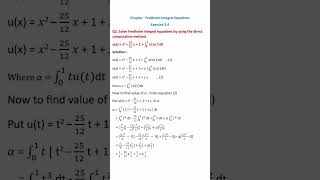 Solve Fredholm integral equation by using direct computation method math classintegralderivative [upl. by Aicac473]